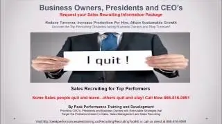 Sales Recruiting Spotlight: Request your Sales Recruiting Information Package