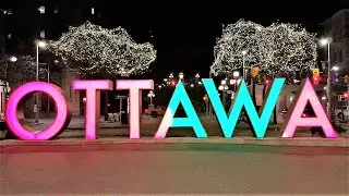 CHRISTMAS LIGHTS OTTAWA DOWNTOWN  | CAPITAL OF CANADA