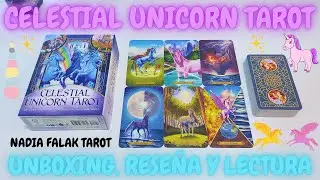 CELESTIAL UNICORN TAROT 🦄 Unboxing, Reseña y Lectura ✨ 4K 💜 Nadia Falak