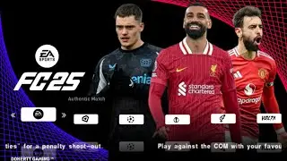 FIFA 2025 PPSSPP ORIGINAL Android Offline 4K Camera | EA FC 25 PPSSPP HD Graphics New Kits &Transfer
