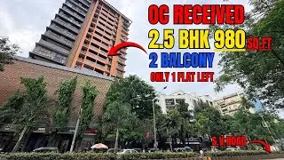 2.5 BHK 980 sq.ft flat with 2 Balcony near Kandivali Station | Only 3 min | OC Received | Mumbai