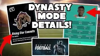Dynasty Mode Details Revealed for Maximum Football 2023!
