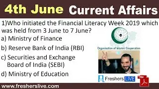 Current Affairs 4 June 2019| Daily Current Affairs | Top 10 Current Affairs for competitive Exams