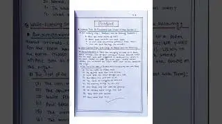 English project/ Listening skill #deled #part1 #assignment #project #english #listeningskill