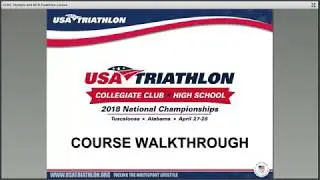 2018 CCNC Olympic-Distance and Mixed Team Relay Duathlon Course Webinar