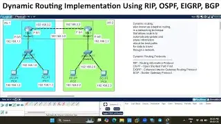 Practical-7 - Dynamic Routing Implementation using RIP, OSPF, EIGRP, BGP in Cisco Packet Tracer - CN
