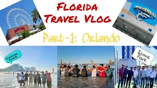 Florida Trip Vlog: First Part at Orlando l Iconic Park l Daytona Beach l Florida l Trip with Friends