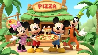 Mickey, Minnie & Goofy&rsquo;s Giant Jungle Pizza Party 🍕🌴 | Fun Cartoon for Kids