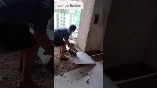 Floor tile cutting art | #construction #diy #constructionskills #tiledesign #tilefitting #shortsfeed