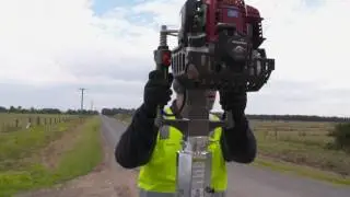Delnorth Equipment: Petrol Driver for Quick Guidepost Installation