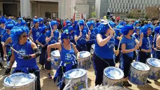 Lincoln Center 60th Anniversary Block Party, Fogo Azul NYC women drumline playing!