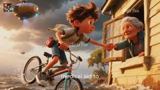 Bobby And His Flying Bicycle 🚴✨ Magical Kids Story #cartoon