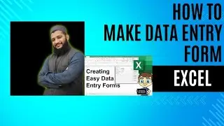 How to Create a Data Entry Form in MS Excel | URDU/Hindi