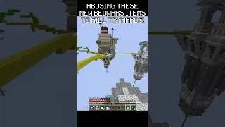 ЗЛОУПОТРЕБЛЯЙТЕ ЭТИМИ БЕЗУМНЫМИ ПРЕДМЕТАМИ, ЧТОБЫ УБИВАТЬ ПОТОВ! #hypixel #bedwars #minecraft #hy...