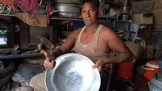 Iron Ghamela making with old oil Drum sheets [The process of making tagari by hand