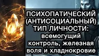 ПСИХОПАТИЧЕСКИЙ (АНТИСОЦИАЛЬНЫЙ) ТИП ЛИЧНОСТИ: всемогущий контроль, железная воля и хладнокровие