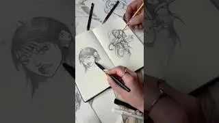 Which face do you like more? #sketchings #drawing #portrait #pencilart #style #sketchbook