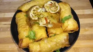 Chicken Spring Roll Iftar Special 😋 Easy &Tasty # चिकन स्प्रिंग रोल #रमज़ान #इफ्तार #trending #viral