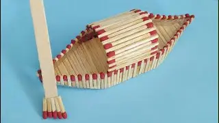 Beautiful  Craft ||  Best Out Of Matchsticks  || How to make Boat Matchstick