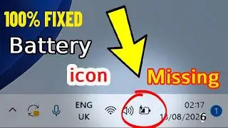 Battery Icon not Showing on Taskbar Windows 11.