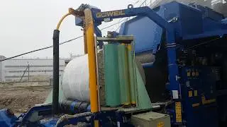 Sugar beet pulp silage - wrapping with Coverfilm and Aero Wrap