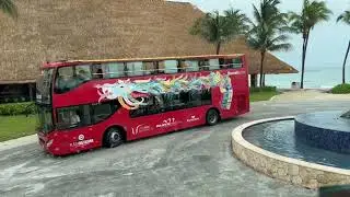 Barcelo Maya Palace,viaje en bus de d&iacute;a por todo el complejo hotelero y parte del Hotel Maya Palace