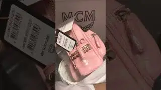 MCM Stark Bebe Boo Backpack in Visetos $950 Pink X-Mini