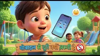 Mobile Phone Se Dur Raho | Kids Poem in Hindi | Good Habits Rhymes for Children | toons ki duniya