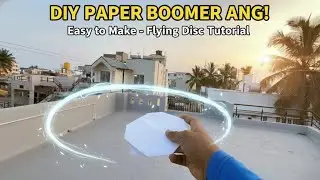 How to make perfect Boomerang Disc using paper| Diy Boomerang Disc for kids  fun | Origami toy