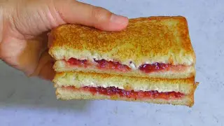 Jam Grilled Cheese Sandwich : Breakfast Recipe