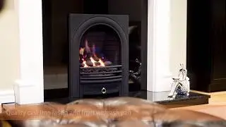 Focal Point Fires - Arch Black Gas Full Depth Fire Manual Control