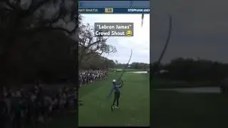Best Crowd Shout? 😂😂 @ Players Championship #golf #golfswing #lebronjames #funny