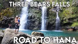 Ching's Pond (Blue Sapphire Pools) | Waikani Falls (3 Bears Falls) | Road to Hana | Maui HAWAII