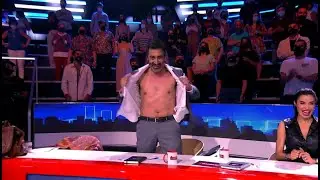 Juan del Val se rompe la camisa por Pocholo y muestra sus pectorales - El Desafío