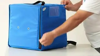 Backpack thermal bag for delivering pizza - How to use it? -