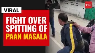 Viral video | Ugly fight over spitting of paan masala in Lucknow