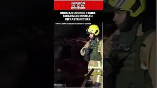 Russian Drones Strike Civilian Infrastructure In Cherkasy City In Overnight Attacks #shorts