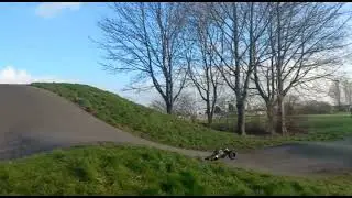 Arrma Outcast 4S V2 at Little Stoke BMX track