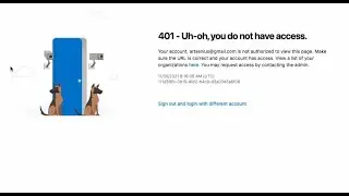 How to fix 401 error in Azure DevOps. (Uh-oh, you do not have access.)