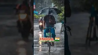Top 10 countries with most rainfall #viral #rainfall #facts