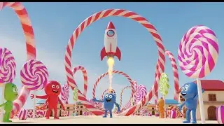 Rocket Racer's Candy Cloud Cruise 🚀🍭 Nursery Rhyme for Toddlers Sing Along