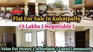 19 Lakhs || Flat For Sale In Kukatpally 🏩 || Good Value || GHMC || Prime Location || Code:PAR-954 ✨️