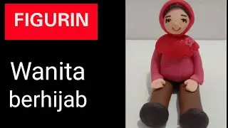 FIGURINE  FONDANT | Wanita berhijab|boneka fondant