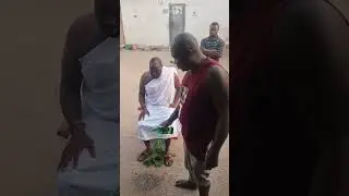 spiritual Prayer and Pouring of Libations during Traditional Ghanaian Ceremony,  Elmina, Ghana 🇬🇭