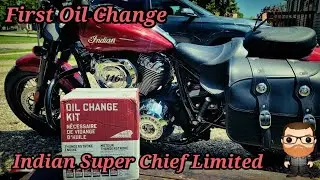 Indian Super Chief Limited First Oil Change. #superchieflimited #DIYMotorcycle