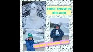 First #Snow in #Ireland  ❄⛄ and  Making #Snowman