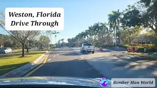 Weston, Florida Drive Through | Beautiful Multi-layered Landscapes #WestonFL #DriveThrough #SoFlo