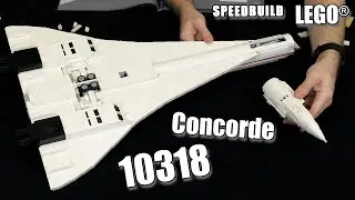 LEGO 10318 Speedbuild | LEGO Concorde | Speed Build 10318 | LEGO 2023 | LEGO Airplanes Icons Creator