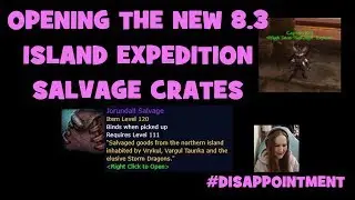 WoW BfA 8.3 - Opening Salvage Crates - New Island Expedition Dubloons Vendor