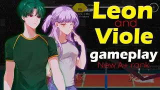 Leon and Viole gameplay. New A+ rank. The Spike. Volleyball 3x3